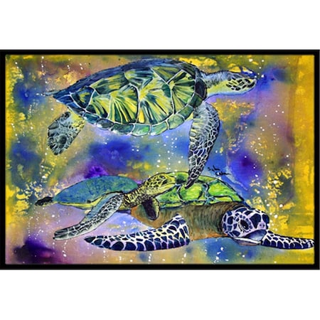 Carolines Treasures Turtle Indoor Or Outdoor Mat - 18 x 27 in. 8405-MAT